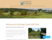 Tablet Screenshot of heritagecreekgolfclub.com